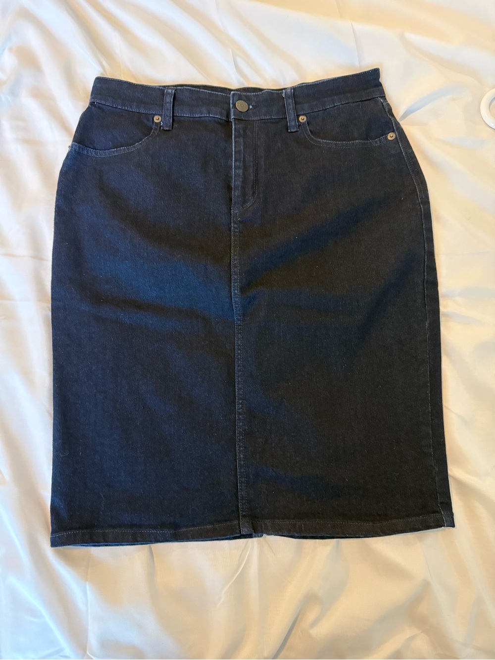 Banana Republic Dark Blue Denim Pencil Skirt